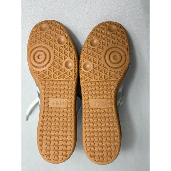 Adidas Unisex Samba OG Shoe in White Metallic Silver - Sz 8.5M / 9.5W - New - Picture 10 of 16